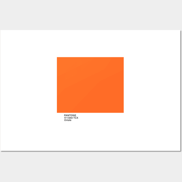 pantone 17-1350 TCX Oriole Wall Art by princessmi-com